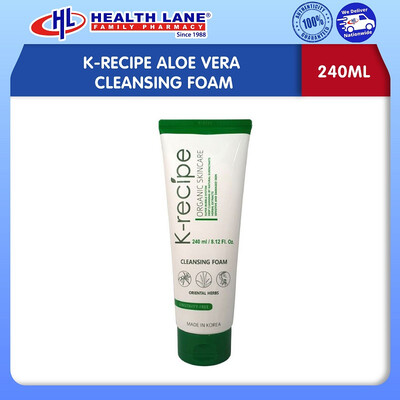 K-RECIPE ALOE VERA CLEANSING FOAM 240ML